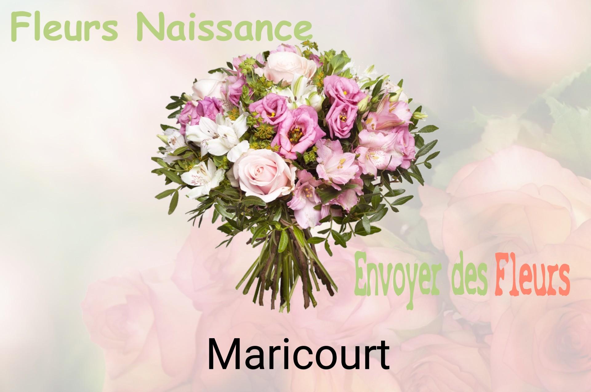Bouquet de fleurs de naissance livré à Maricourt